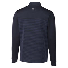 Seattle Seahawks Cutter & Buck Traverse Stripe Stretch DryTec Quarter-Zip Top Navy | NFL