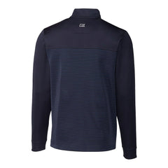 New York Giants Cutter & Buck Traverse Stripe Stretch DryTec Quarter-Zip Top Navy | NFL