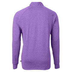 Baltimore Ravens Cutter & Buck Adapt Eco Raglan Quarter-Zip Jacket Heather Purple | NFL