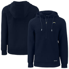 Los Angeles Chargers Cutter & Buck Roam Eco Recycled Half-Zip Hoodie Navy | NFL