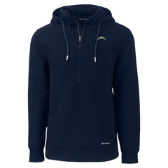 Los Angeles Chargers Cutter & Buck Roam Eco Recycled Half-Zip Hoodie Navy | NFL