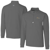 Baltimore Ravens Cutter & Buck Big & Tall Traverse Eco Tri-Blend DryTec Quarter-Zip Jacket Gray | NFL
