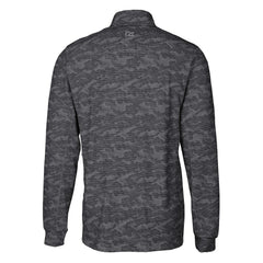 Indianapolis Colts Cutter & Buck Big & Tall Traverse Eco Camo Tri-Blend DryTec Quarter-Zip Jacket Black | NFL