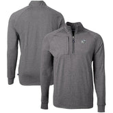 Indianapolis Colts Cutter & Buck Big & Tall Adapt Eco Raglan Quarter-Zip Jacket Heather Black | NFL