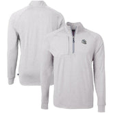 Indianapolis Colts Cutter & Buck Big & Tall Adapt Eco Raglan Quarter-Zip Jacket Heather Gray | NFL