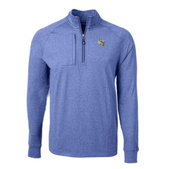 Indianapolis Colts Cutter & Buck Big & Tall Adapt Eco Raglan Quarter-Zip Jacket Heather Royal | NFL
