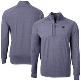Seattle Seahawks Cutter & Buck Big & Tall Adapt Eco Raglan Quarter-Zip Jacket Heather Navy | NFL