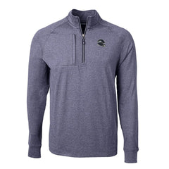 Seattle Seahawks Cutter & Buck Big & Tall Adapt Eco Raglan Quarter-Zip Jacket Heather Navy | NFL