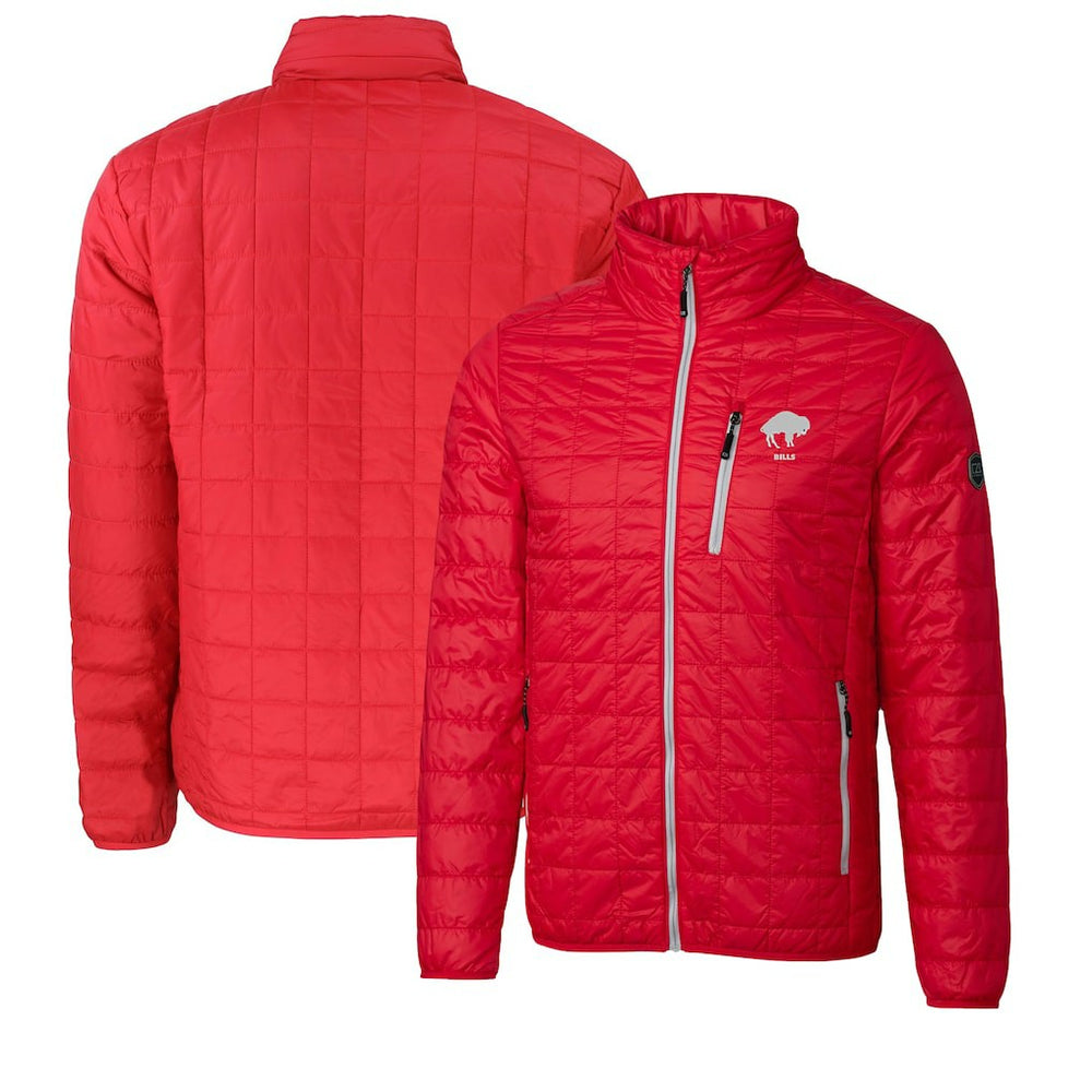 Buffalo Bills Cutter & Buck Big & Tall Rainier PrimaLoft Eco Insulated Full-Zip Puffer Jacket Red | NFL