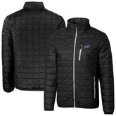 Buffalo Bills Cutter & Buck Big & Tall Rainier PrimaLoft Eco Insulated Full-Zip Hoodie Puffer Jacket Black | NFL