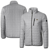Baltimore Ravens Cutter & Buck Big & Tall Rainier PrimaLoft Eco Insulated Full-Zip Hoodie Puffer Jacket Gray | NFL