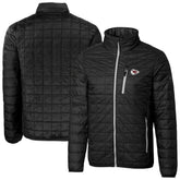 Kansas City Chiefs Cutter & Buck Big & Tall Rainier PrimaLoft Eco Insulated Full-Zip Hoodie Puffer Jacket Black | NFL
