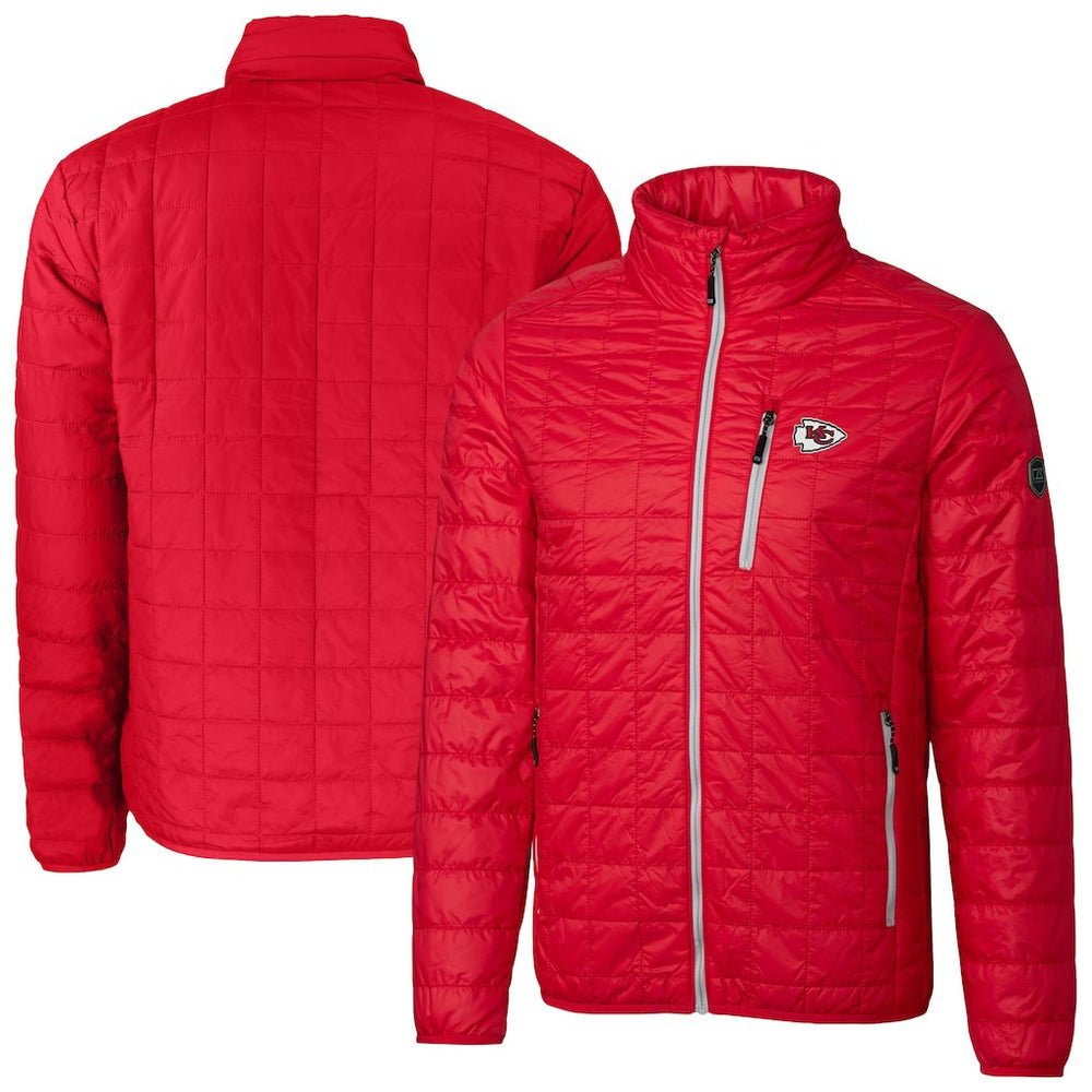 Kansas City Chiefs Cutter & Buck Big & Tall Rainier PrimaLoft Eco Insulated Full-Zip Hoodie Puffer Jacket Red | NFL