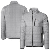 Indianapolis Colts Cutter & Buck Big & Tall Rainier PrimaLoft Eco Insulated Full-Zip Hoodie Puffer Jacket Gray | NFL