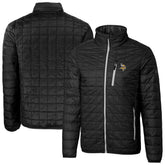 Minnesota Vikings Cutter & Buck Big & Tall Rainier PrimaLoft Eco Insulated Full-Zip Hoodie Puffer Jacket Black | NFL