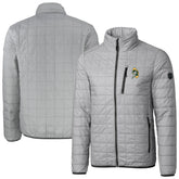 Green Bay Packers Cutter & Buck Big & Tall Rainier PrimaLoft Eco Insulated Full-Zip Puffer Jacket Gray | NFL