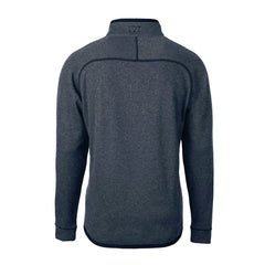 Miami Dolphins Cutter & Buck Big & Tall Mainsail Sweater-Knit Half-Zip Jacket Heather Navy | NFL