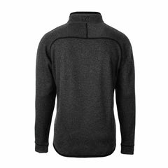 Green Bay Packers Cutter & Buck Big & Tall Mainsail Sweater-Knit Half-Zip Jacket Heather Charcoal | NFL