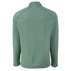 Green Bay Packers Cutter & Buck Peshastin Eco Fleece Tri-Blend Raglan Recycled Quarter-Zip Jacket Heather Green | NFL