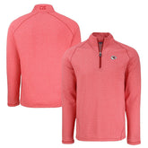 Kansas City Chiefs Cutter & Buck Peshastin Eco Fleece Tri-Blend Raglan Recycled Quarter-Zip Jacket Heather Red | NFL