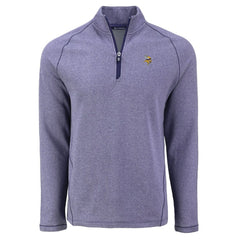 Minnesota Vikings Cutter & Buck Peshastin Eco Fleece Tri-Blend Raglan Recycled Quarter-Zip Jacket Heather Purple | NFL