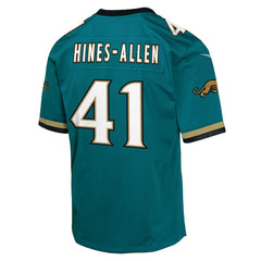 Josh Hines-Allen Jacksonville Jaguars Youth Alternate 2 Prowler Throwback Game Jersey Teal | Nike for Sale
