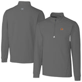 Cincinnati Bengals Cutter & Buck Big & Tall Traverse Stretch Quarter-Zip Top Gray | NFL