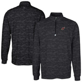 Arizona Cardinals Cutter & Buck Big & Tall Traverse Eco Camo Tri-Blend DryTec Quarter-Zip Jacket Black | NFL