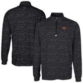 Washington Commanders Cutter & Buck Big & Tall Traverse Eco Camo Tri-Blend DryTec Quarter-Zip Jacket Black | NFL