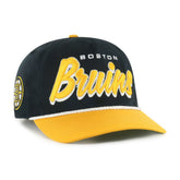 Boston Bruins '47 Dropshadow Rope Hitch Adjustable Hat - Black/Gold - NHL