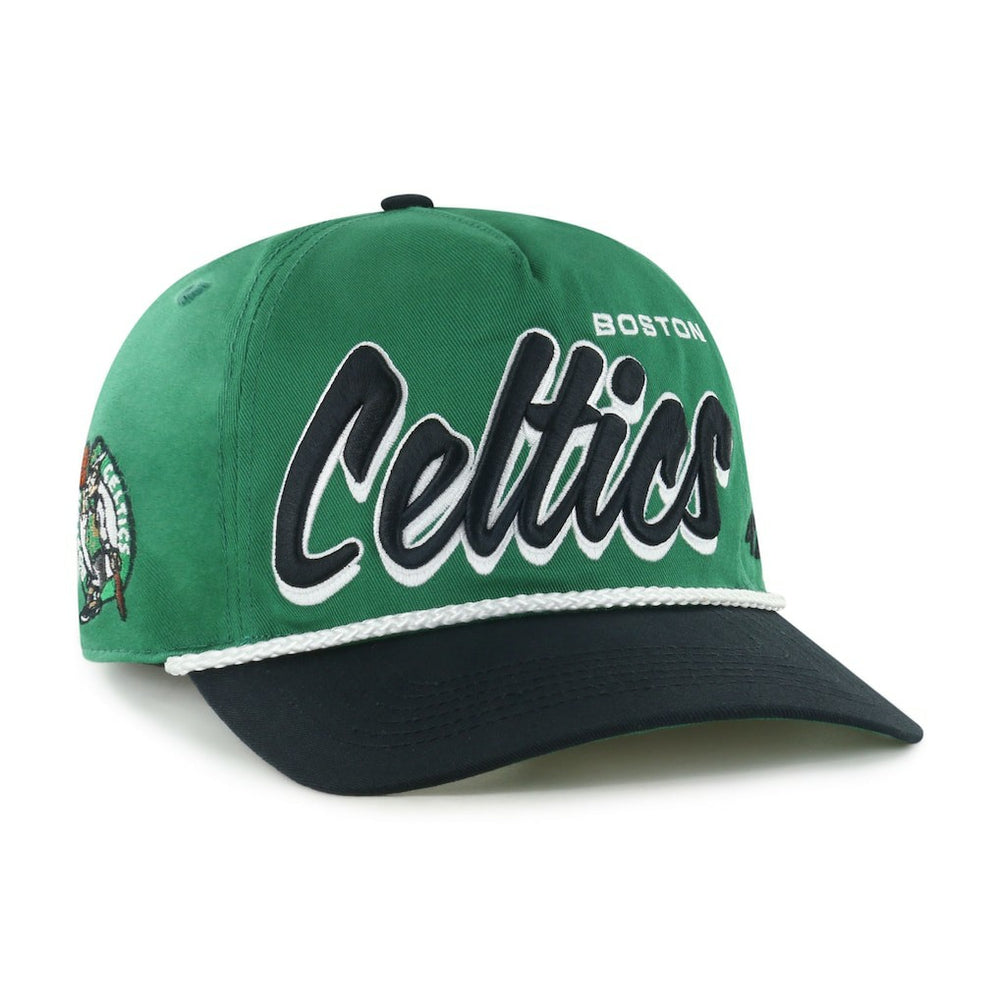 Boston Celtics '47 Dropshadow Rope Hitch Adjustable Hat Kelly Green/Black - NBA