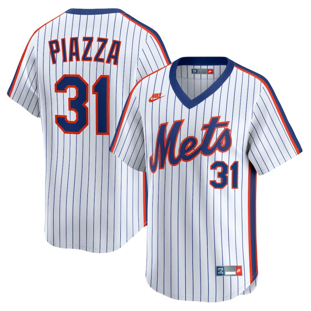 Mike Piazza New York Mets Nike Throwback Cooperstown Collection Limited Jersey - MLB
