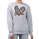 Cleveland Cavaliers G-III 4Her by Carl Banks Women's Leopard Heart Fleece Pullover Sweatshirt Heather Gray - NBA