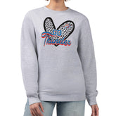 Oklahoma City Thunder G-III 4Her by Carl Banks Women's Leopard Heart Fleece Pullover Sweatshirt Heather Gray - NBA