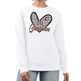 Cleveland Cavaliers G-III 4Her by Carl Banks Women's Leopard Heart Fleece Pullover Sweatshirt White - NBA