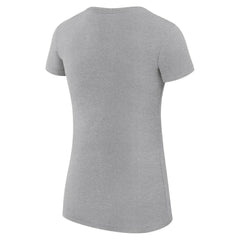 Golden State Warriors G-III 4Her by Carl Banks Women's Super-Slim Fit Lightweight Leopard Heart T-Shirt Heather Gray - NBA