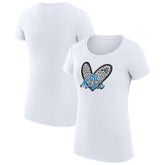 Orlando Magic G-III 4Her by Carl Banks Women's Super-Slim Fit Lightweight Leopard Heart T-Shirt White - NBA