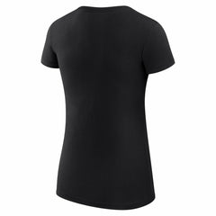 Oklahoma City Thunder G-III 4Her by Carl Banks Women's Super-Slim Fit Lightweight Leopard Heart T-Shirt Black - NBA