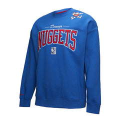 Denver Nuggets Hardwood Classics There & Back 2.0 Vintage Pullover Sweatshirt Royal - NBA