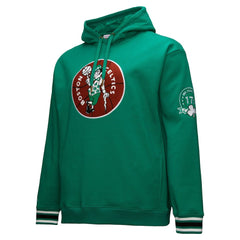 Boston Celtics Chainstitch Applique Vintage Heavyweight Pullover Hoodie Kelly Green - NBA