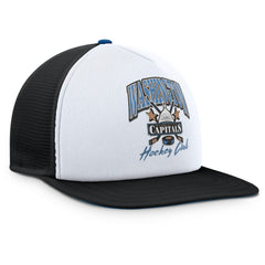 Washington Capitals Fanatics Decades Collection Foam Front Snapback Hat - White/Black - NHL