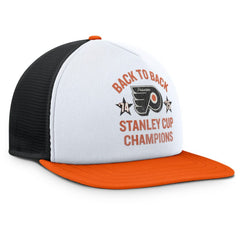 Philadelphia Flyers Fanatics Decades Collection Foam Front Snapback Hat - White/Orange - NHL