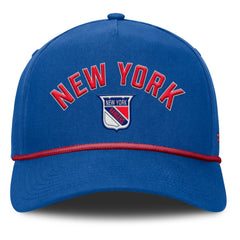 New York Rangers Fanatics Decades Collection A-Frame Rope Adjustable Hat - Royal - NHL
