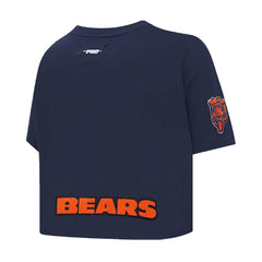 Caleb Williams Chicago Bears Pro Standard Women's Player Name & Number Cropped Boxy T-Shirt Navy | NFL