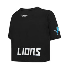 Amon-Ra St. Brown Detroit Lions Pro Standard Women's Player Name & Number Cropped Boxy T-Shirt Black | NFL