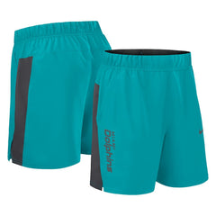 Miami Dolphins Woven Victory Dri-FIT Shorts Aqua | Nike for Sale