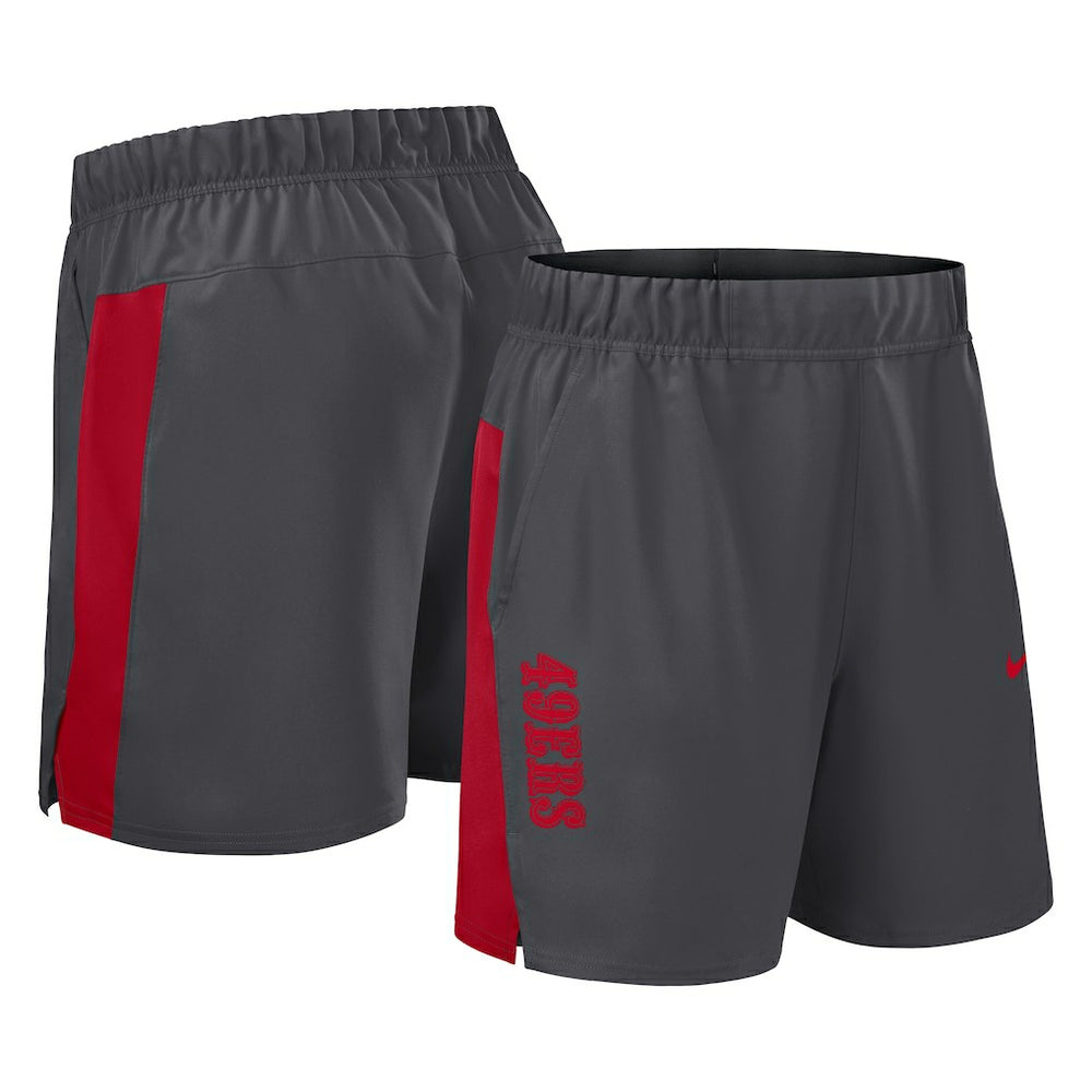 San Francisco 49ers Woven Victory Dri-FIT Shorts Gray | Nike for Sale
