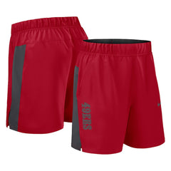 San Francisco 49ers Woven Victory Dri-FIT Shorts Scarlet | Nike for Sale