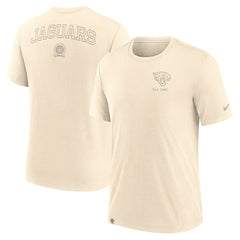 Jacksonville Jaguars Glory Tri-Blend T-Shirt Cream | Nike for Sale