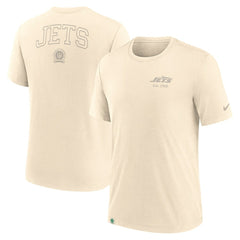 New York Jets Glory Tri-Blend T-Shirt Cream | Nike for Sale